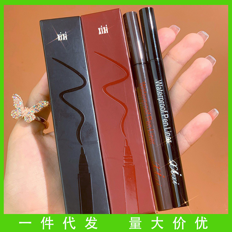 Cross border Eyeliner waterproof Anti-sweat Anti-oil quality goods Fine fibre Sponge Quick drying Novice Halo Christmas