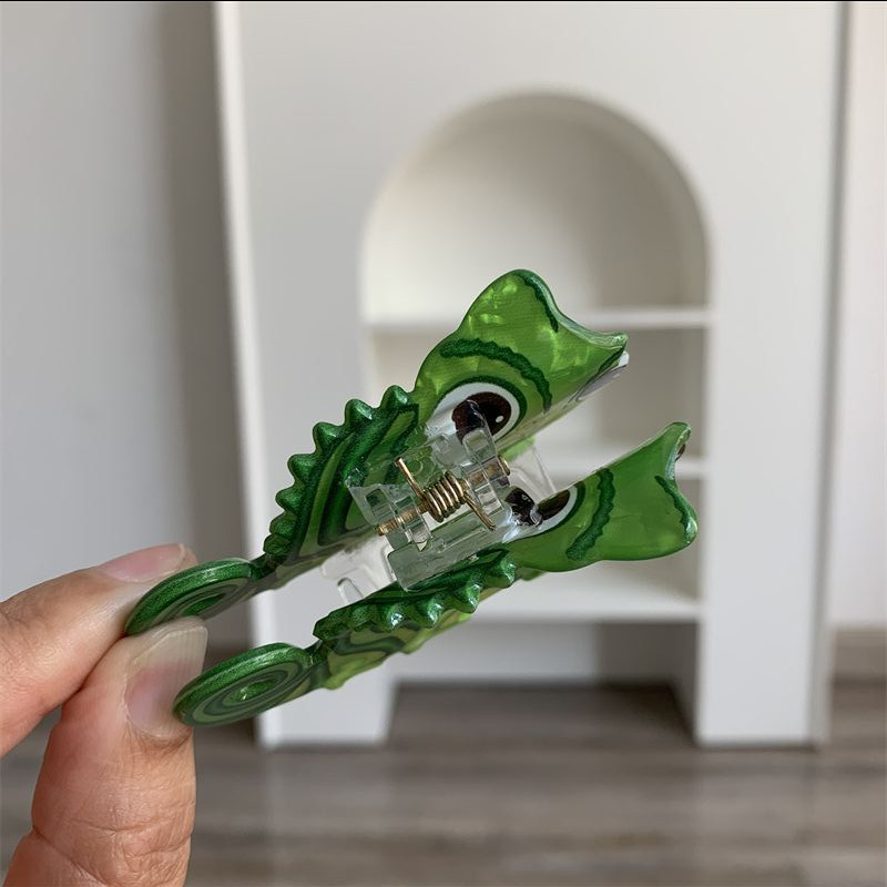35g Weight Hair Claws Hair Accessories Type 1 Piece Quantity Holiday, Party Occasion Arylic Material Dinosaur Pattern Women's Gender Cute Style Cute Little Dinosaur Acrylic Small Jaw Clip Cute Personality Sweet Niche Hair Claw Hairpin Hair Ornaments New 14