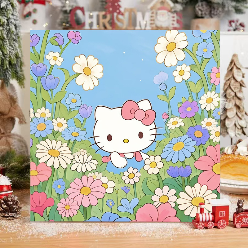 子猫デジタル油絵 diy 着色かわいい漫画動物手作り子供のシンプルな油絵装飾卸売|undefined