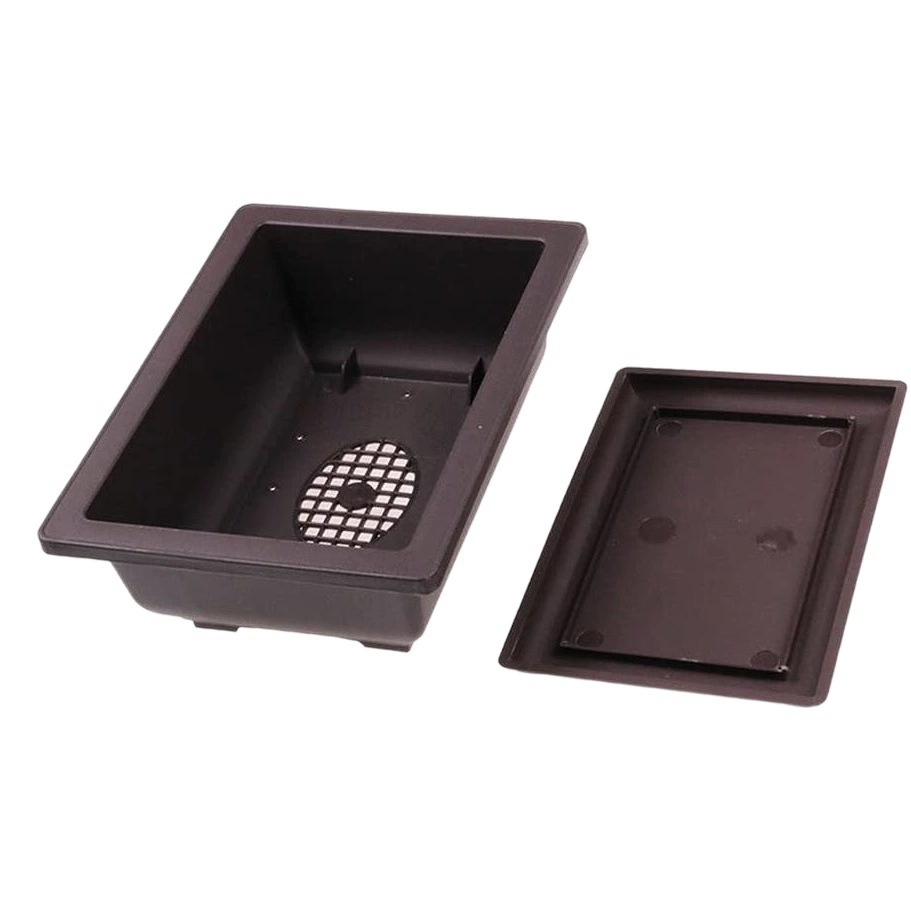 Амазонка квадратная прямоугольная имитация фиолетового песочного горшка горшков горшков маленький горшок пластиковый цветочный горшок оптом мякоть цветочный горшок