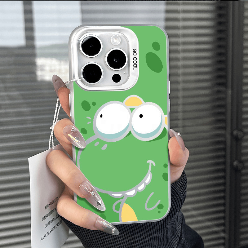 Big-Eyed Dinosaur Case Suitable for 14Plus, European and American Style 16Promax Apple Phone Case, Iphone17 Cute 13 Large Hole 15 Big-Eyed Dinosaur Case Suitable for 14Plus, European and American Style 16Promax Apple Phone Case, Iphone17 Cute 13 Large Hole 15