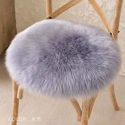 Стол ребёнка, диванный шкурный мех, зимний круглый милый подушка, увеличенная толщина