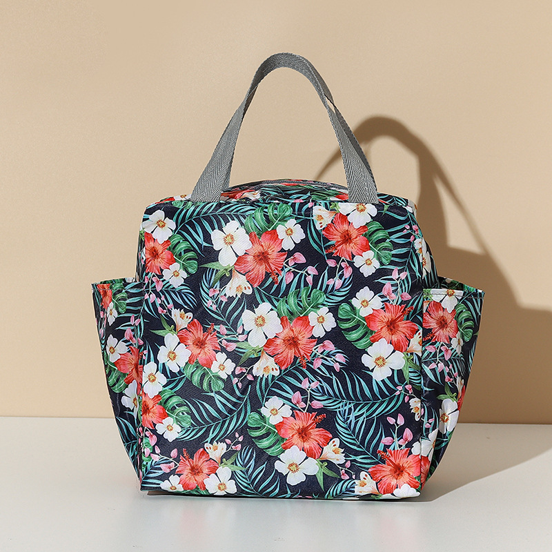 Doble bolsillo de flores tibetanas