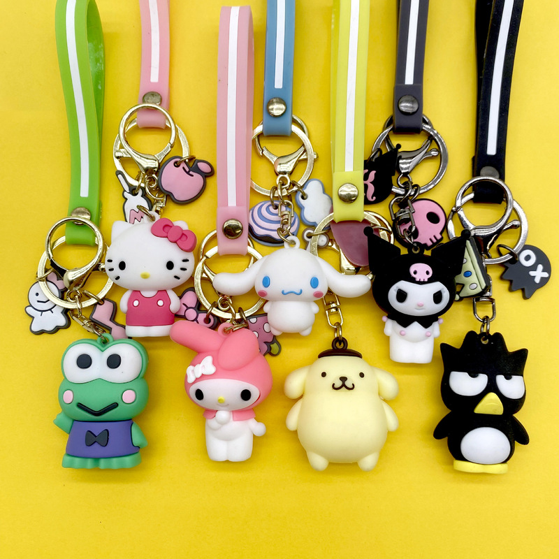 Cute Cartoon Sanrio Keychain Funny Bag Backpack Key Pendant Jewelry Accessories