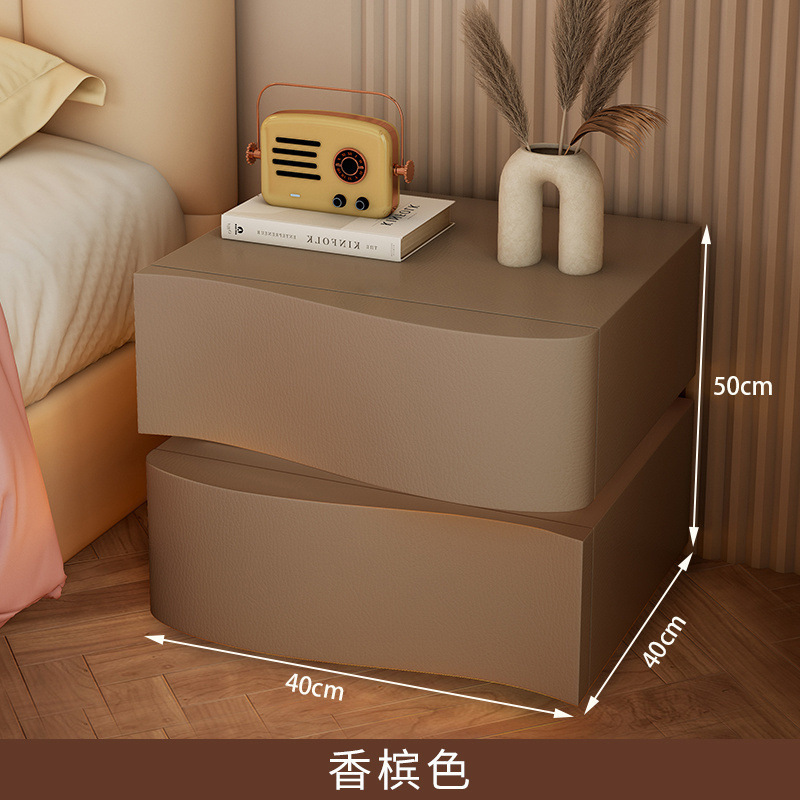 智能床头柜实木家用卧室简约现代新款爆款轻奢高级感床头柜子小型|undefined