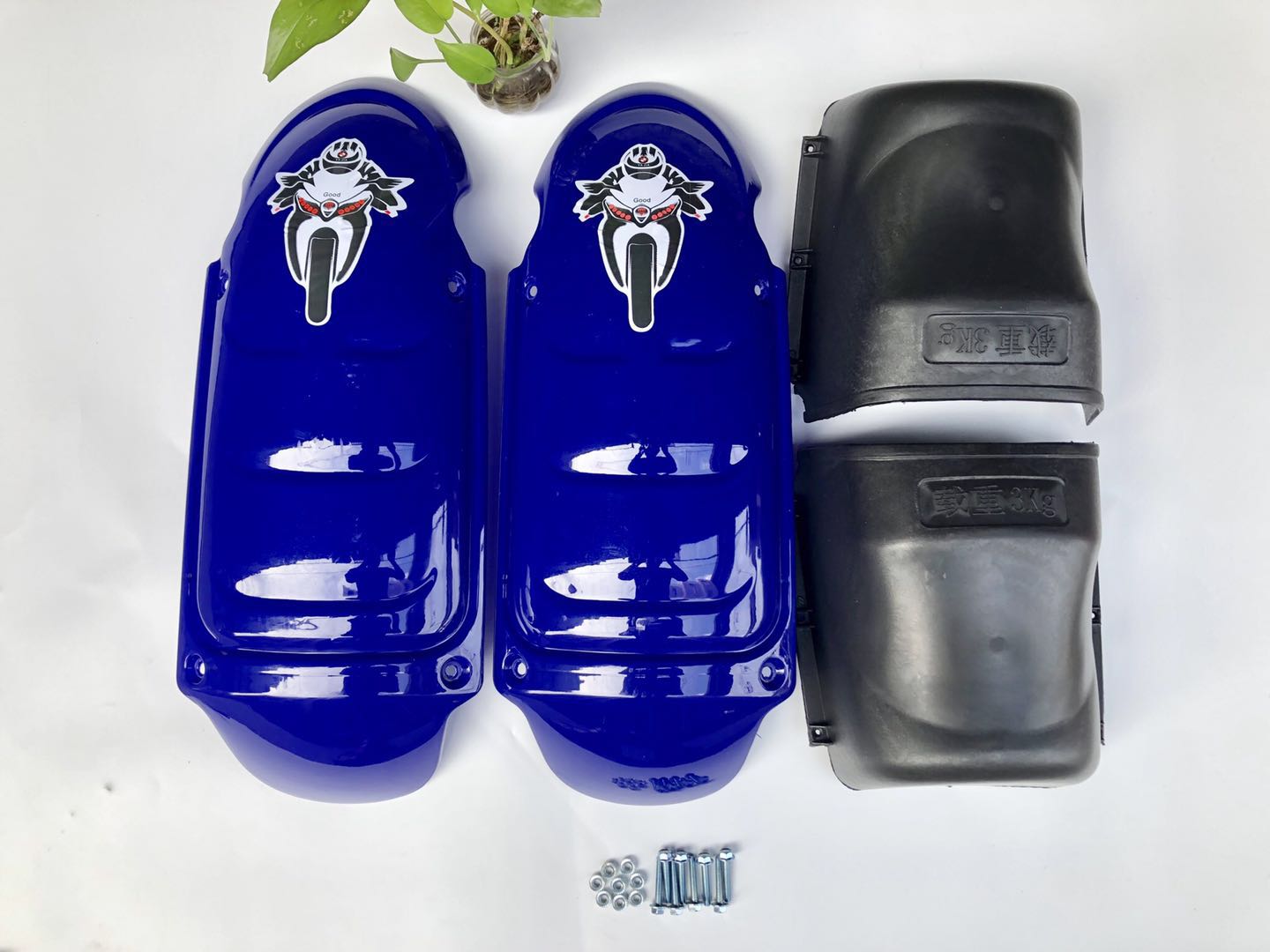 Motorcycle Bumper Frame with Lid Storage Box Jockey Car 125 Men's Motorcycle Modified Thickened Front Bars