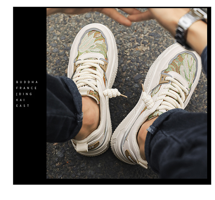 Atmungsaktive Herrenschuhe für den Sommer, vielseitig einsetzbar für Studenten, Sport, hohe Sohlen, lässig, kleine weiße, China-Chic-Boardschuhe,_voghion.com