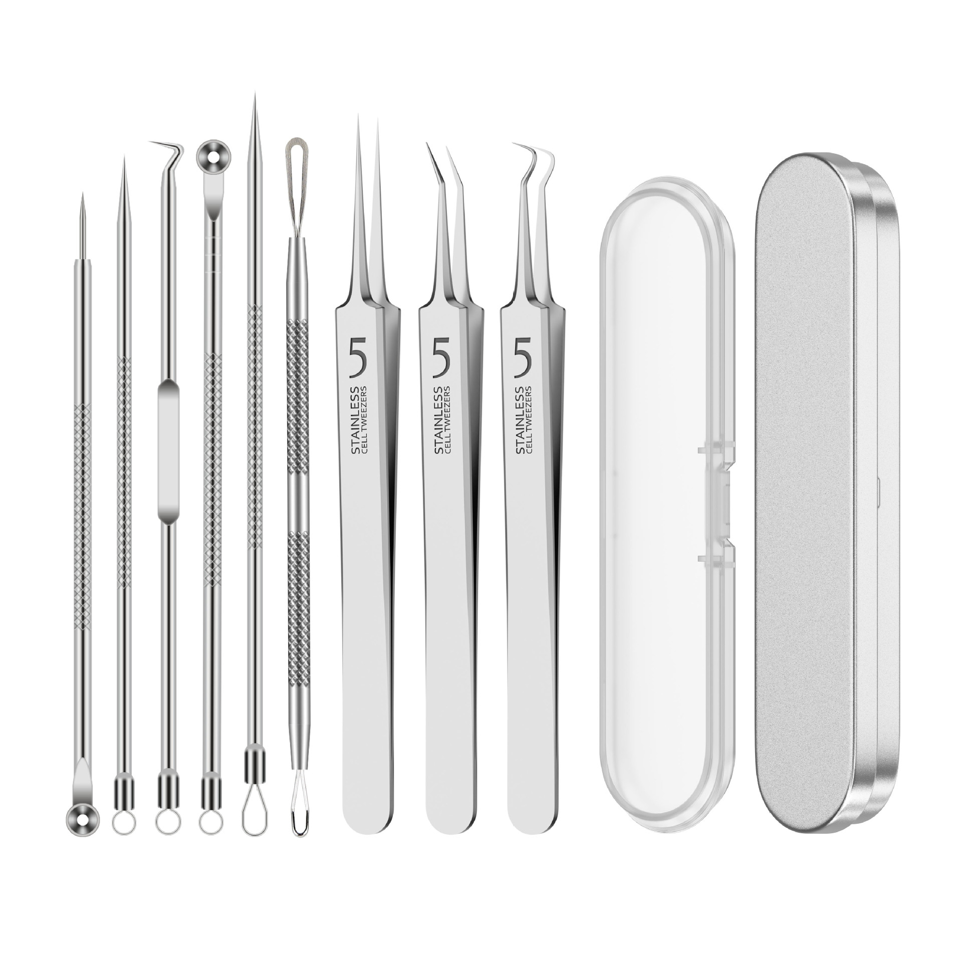 Acero inoxidable Clip Acné