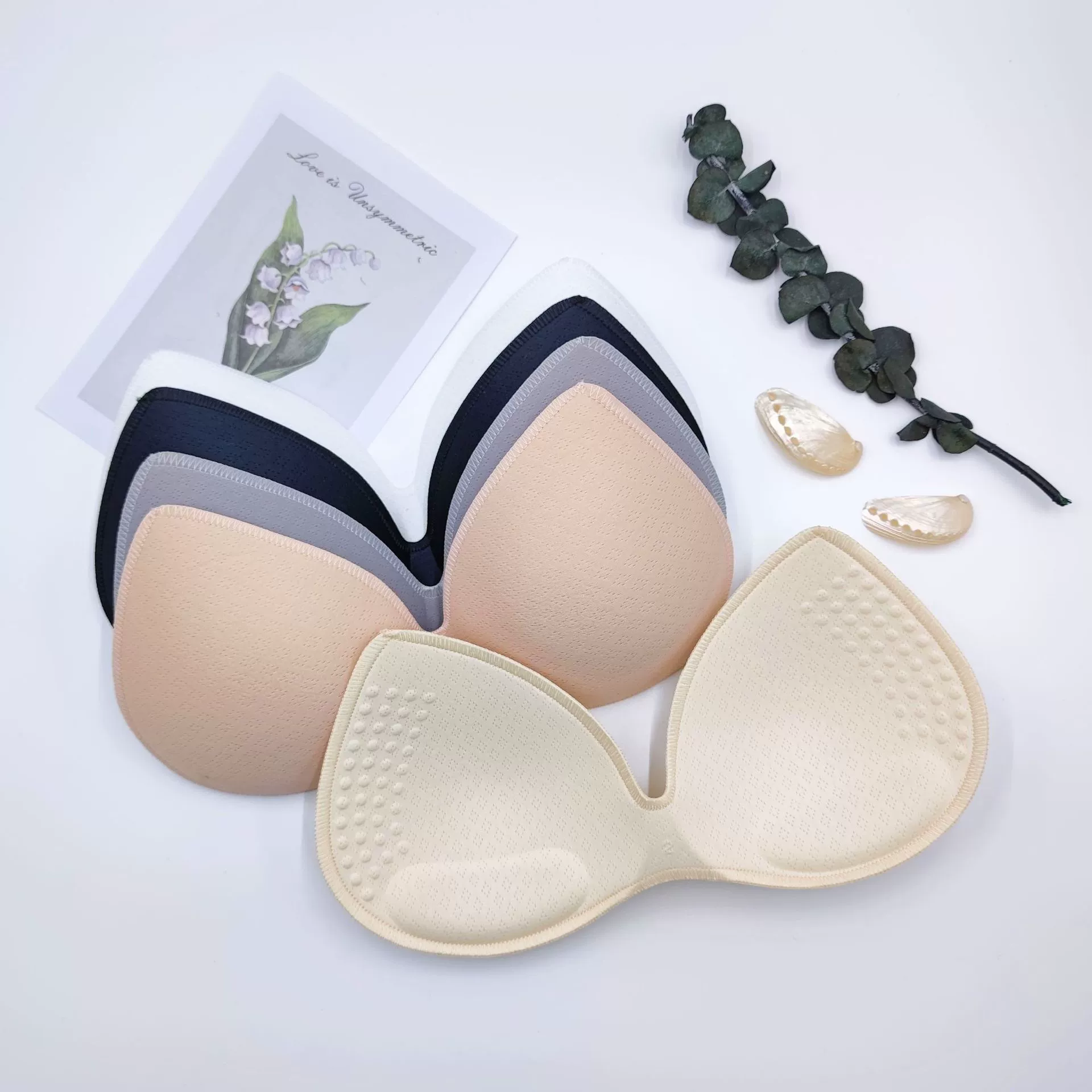 Underwear, breast pads, breathable thin cloth, supporting bra top, beautiful back
