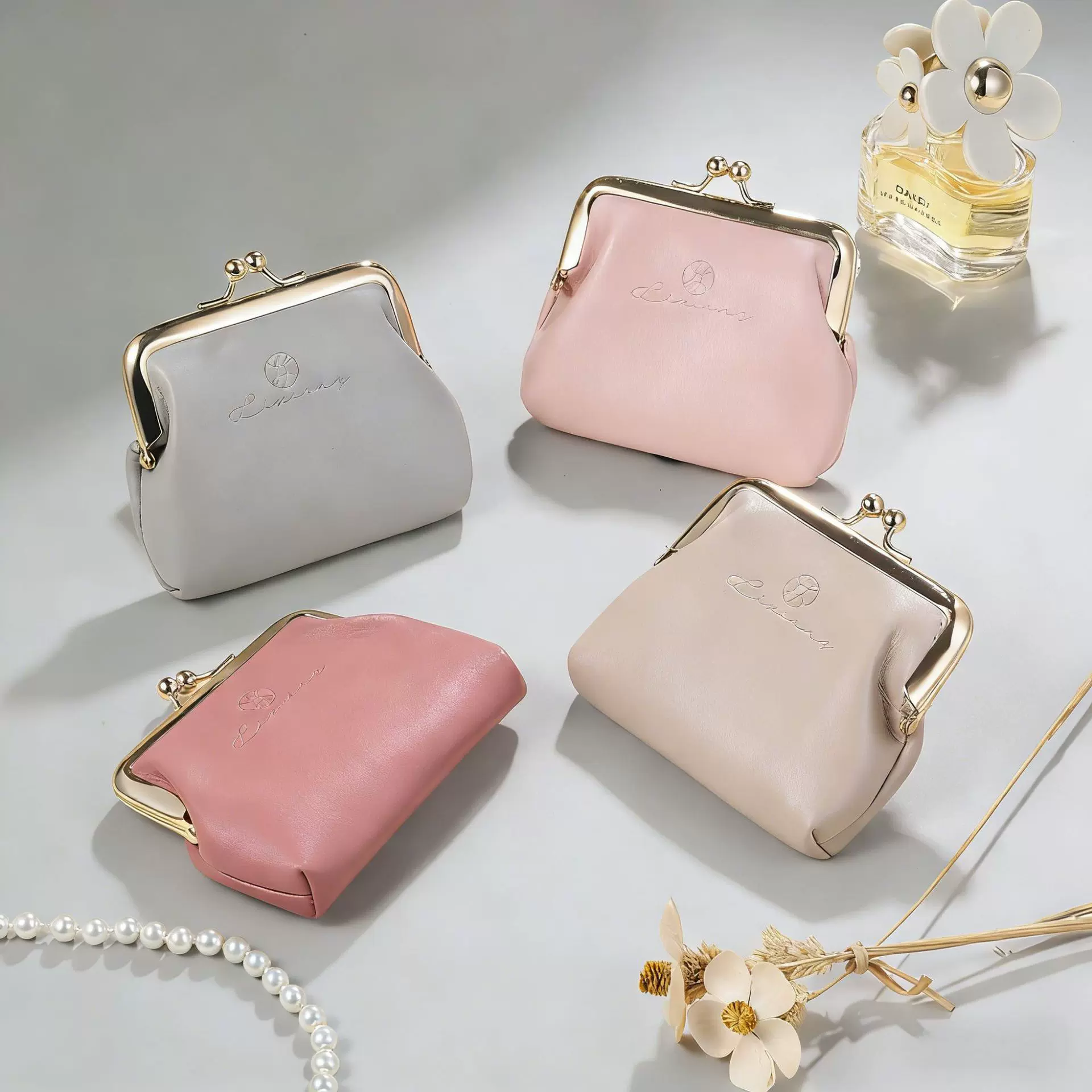 圆形眼镜架折叠包眼镜盒多色时尚便携首饰收纳盒圆盒黑白格拉链包