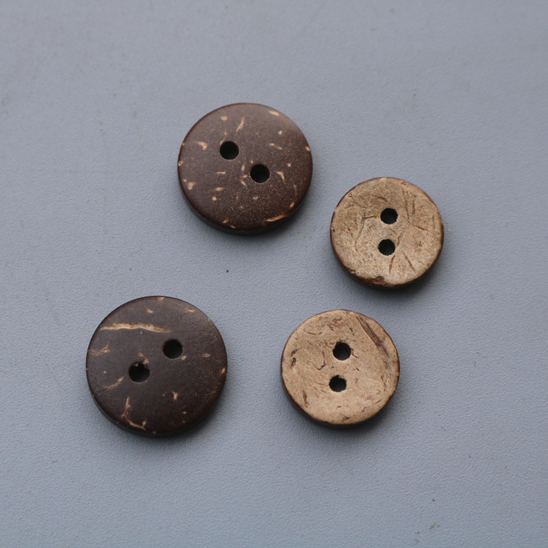 复古椰子小纽扣扣子衣服圆形钮扣儿童毛衣女大衣装饰椰壳扣配件