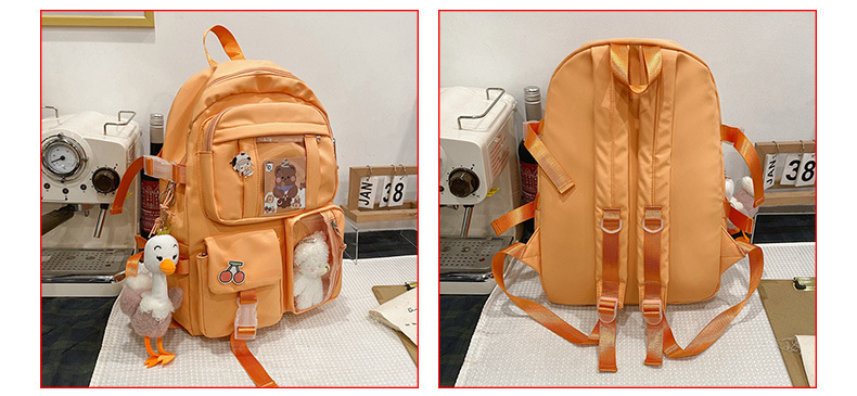 Korean Candy Color Transparent Pocket Backpack Wholesale Nihaojewelry display picture 9
