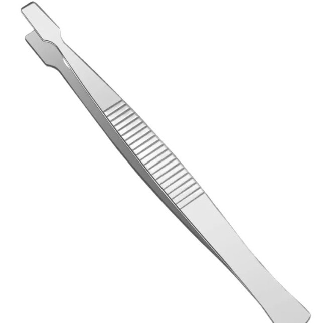 精品扁平头镊子邮票册纸币收藏 睫毛化妆拔毛 不锈钢镊钱币夹子