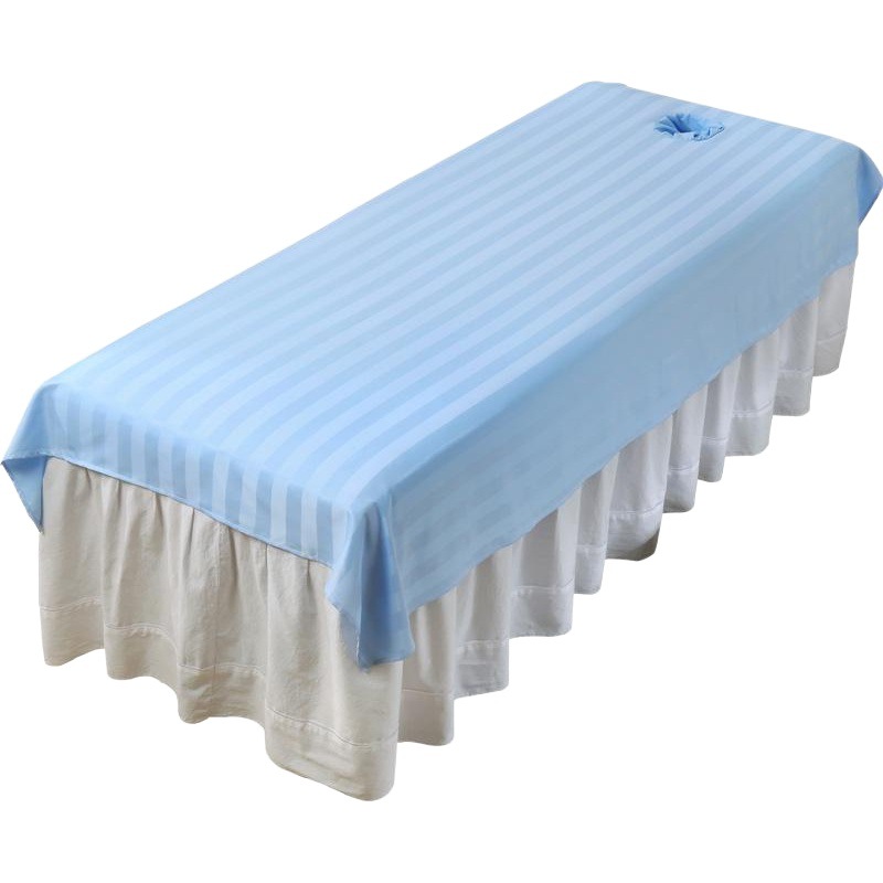 Beauty sheets with holes mercerized cotton polyester cotton white washable quick-drying anti-wrinkle massage sheets for beauty salon wholesale