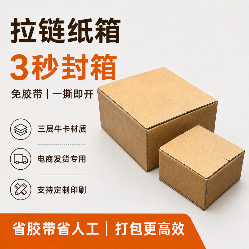 Cosmetic Packaging Zipper Carton, Tape-Free, Easy-Tear Express Box, Beauty Paper Box, Wholesale in Stock, Supports Customization Cosmetic Packaging Zipper Carton, Tape-Free, Easy-Tear Express Box, Beauty Paper Box, Wholesale in Stock, Supports Customization