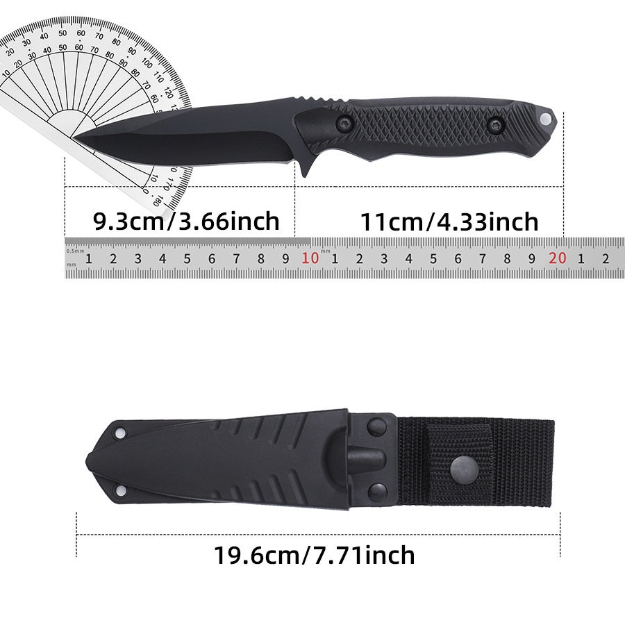 Hot sale una quilla de alta dureza cuchillo recto auto defensivo cuchillo de camping cuchillo afilado supervivencia fruta portátil