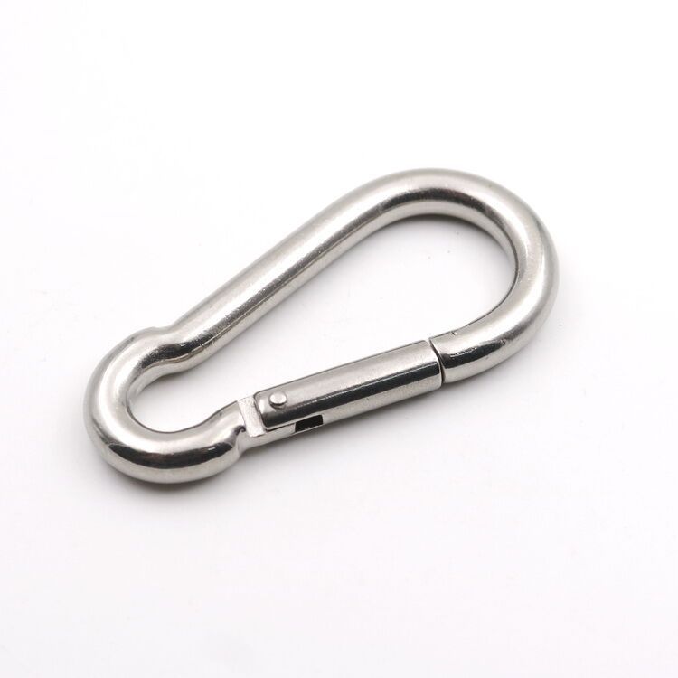 行家厂家现货批发304不锈钢弹簧扣登山扣不锈钢索具扣弹簧钩