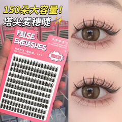 BQI Fairy Twin Star Natural Single Clump Dense Wavy Airy Comic Tower Tip Oat Eyelashes