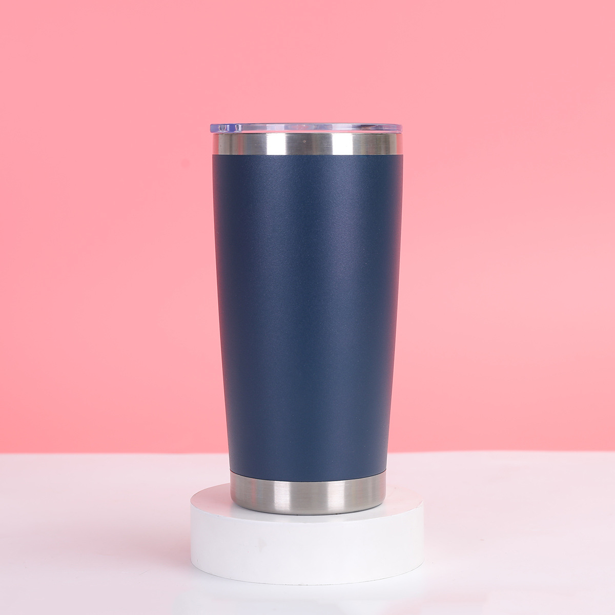 Taza de coche transfronteriza de 20oz Taza de aislamiento de refrigeración al vacío de doble capa de acero inoxidable 304