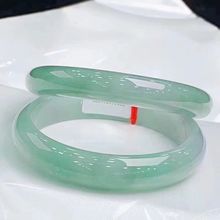 【厂家】【批发价】高端珠宝翡翠手镯冰种果绿色天然A级翡翠玉手