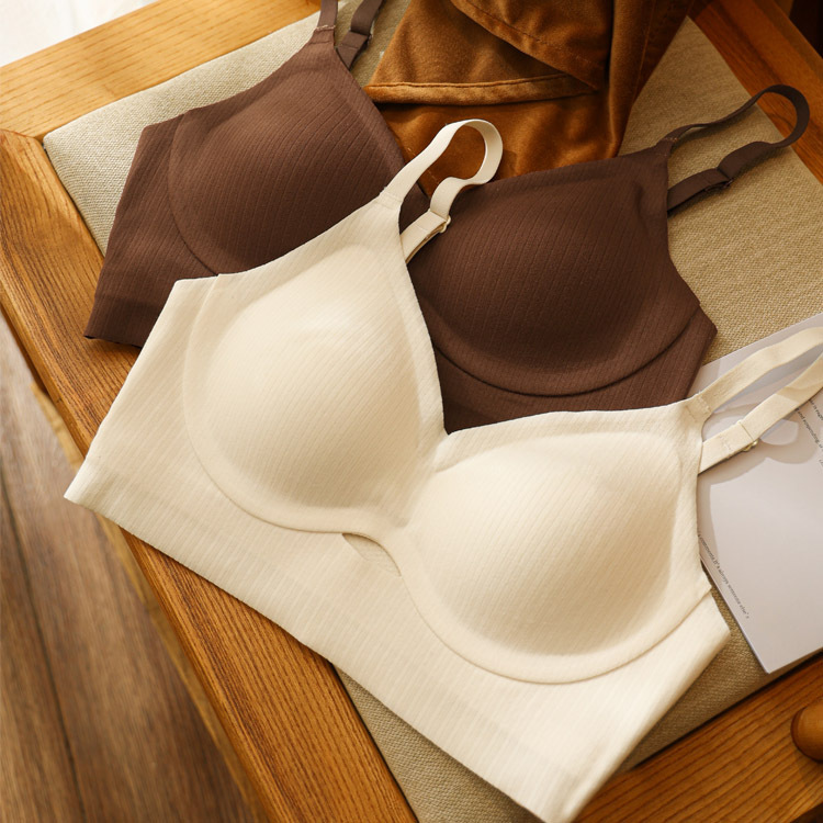 Otoño e Invierno 3D taza fija ropa interior inconsútil cómodo transpirable lado estable colección mama belleza sujetador 8842