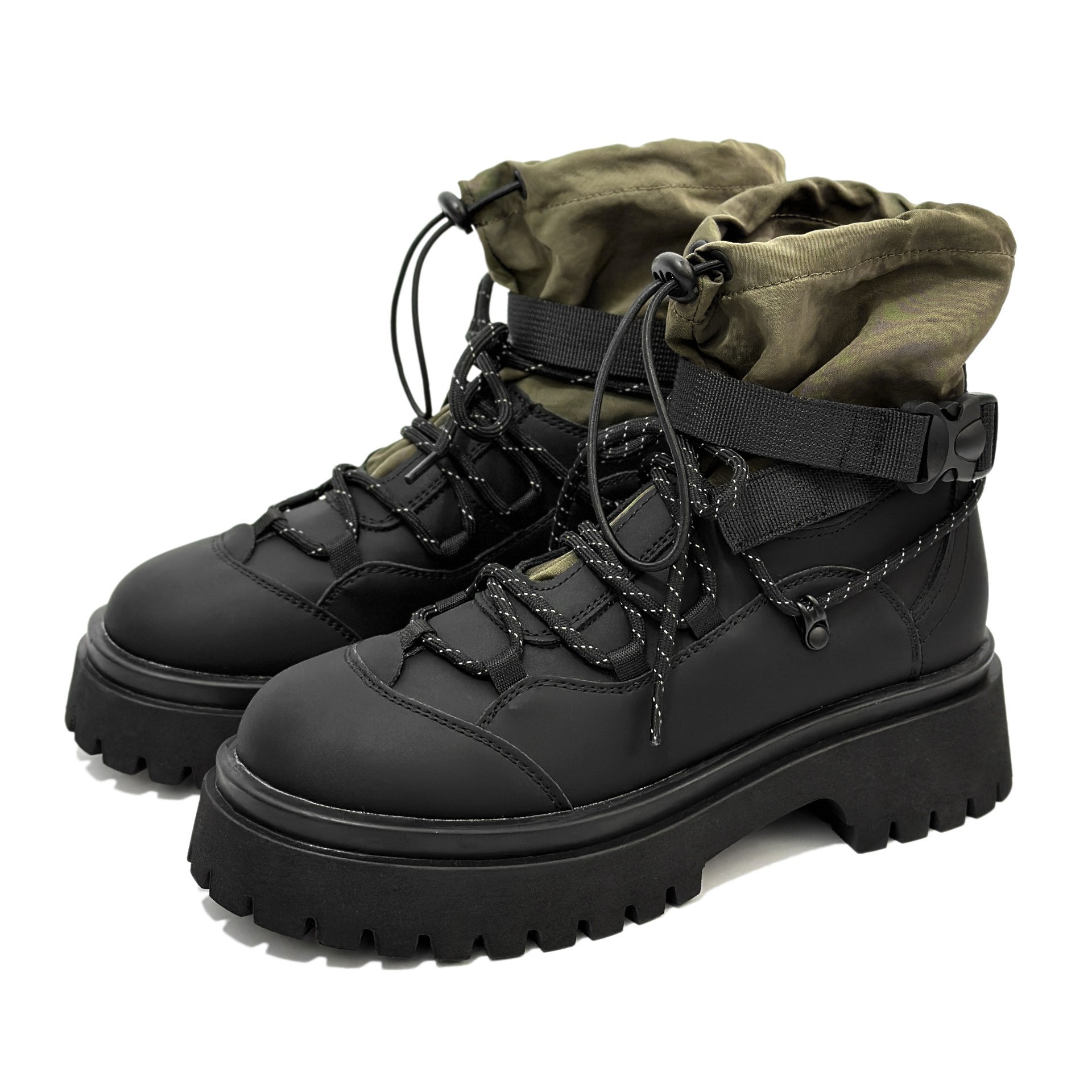 Boots High-top Men's and Women's Thick-soled Outdoor Travel Work Boots Couple Hiking Shoes Short Boots Warm Fleece-lined Boots