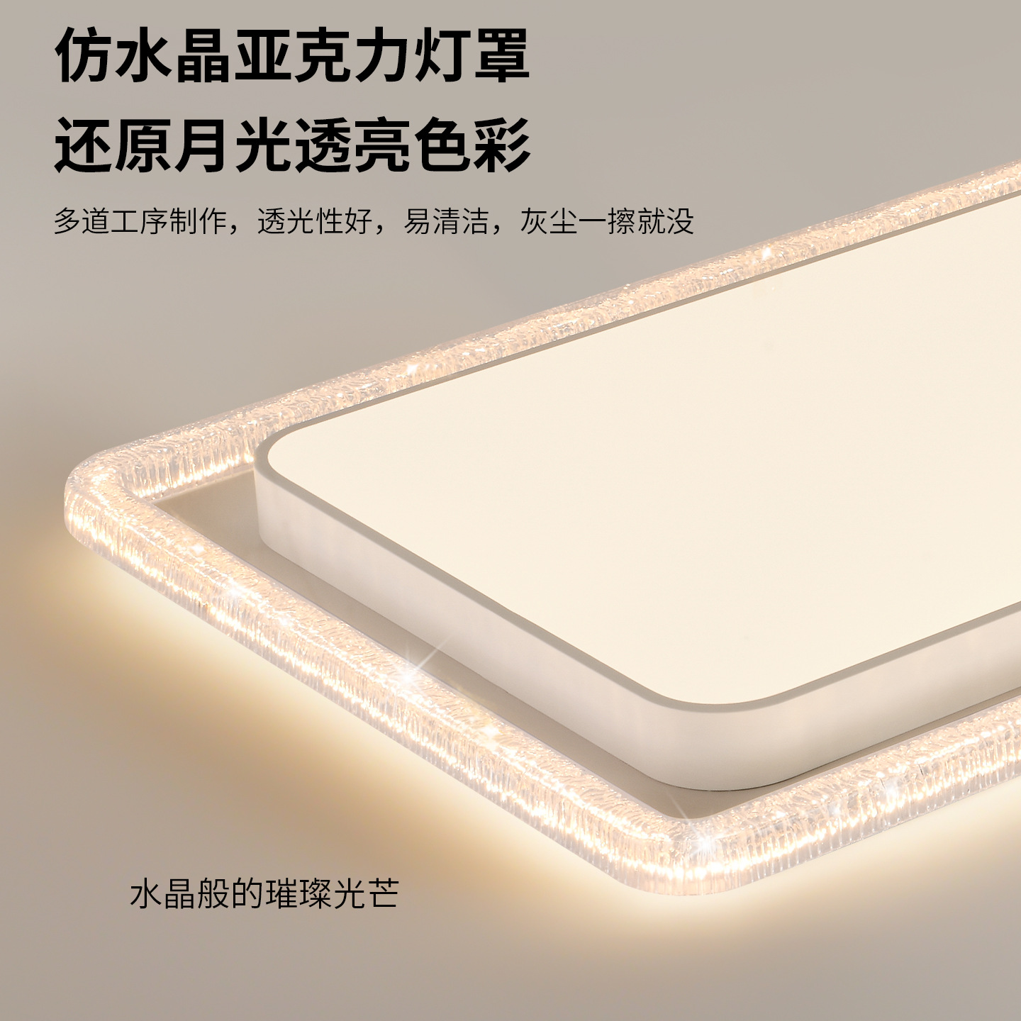 Luz de sala de estar de lujo ligera y lujoso de alto nivel lámpara de cristal lámpara de techo de escritorio moderna y simple 357L