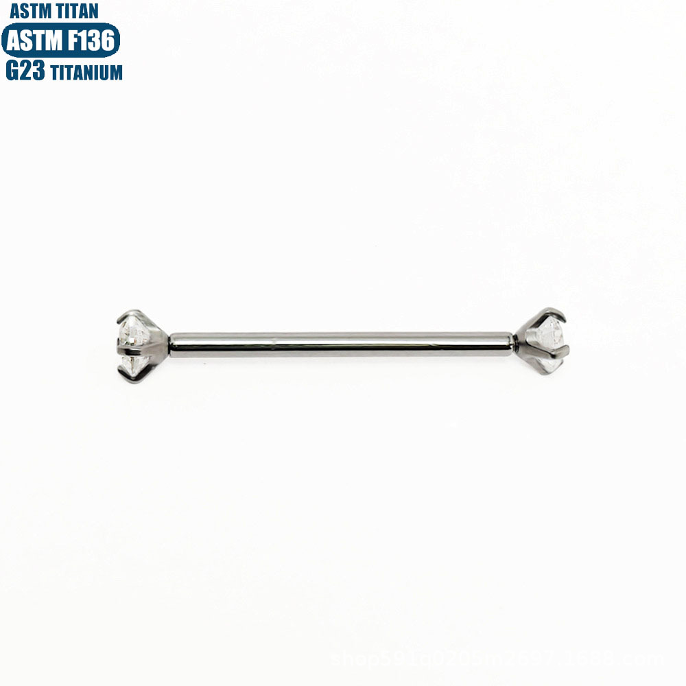 Labret piercing jewelry detail image