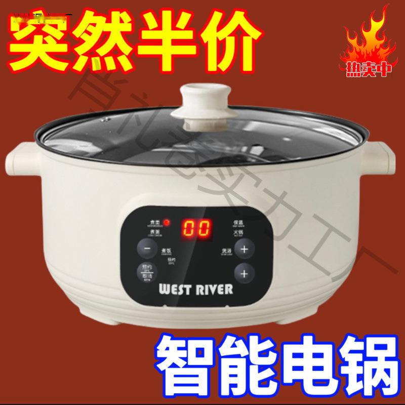 德国电炒锅家用电煮锅多功能电炒蒸煮一体锅电火锅大容量不粘电锅|undefined
