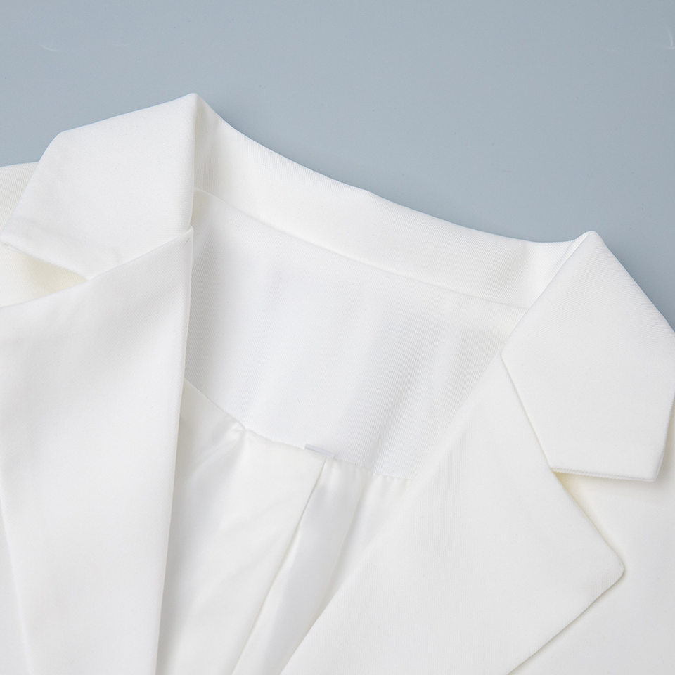 Áo vest nữ cổ chữ V dáng ôm eo tôn dáng, tay dài, phong cách công sở — Màu trắng, Màu đen, Màu đỏ rượu, màu nâu nhạt chi tiết 15