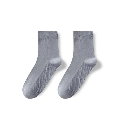 Men's pure cotton summer and autumn anti-odor breathable crew socks, four-season general-purpose antibacterial casual cotton socks