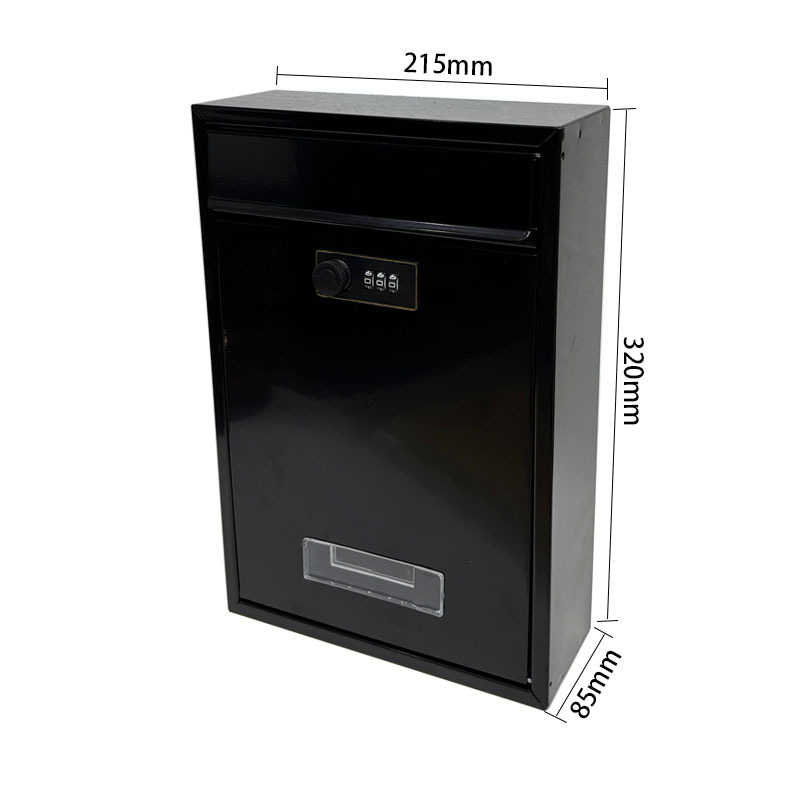 Почтовый ящик TZ-2807M глянцевый черный