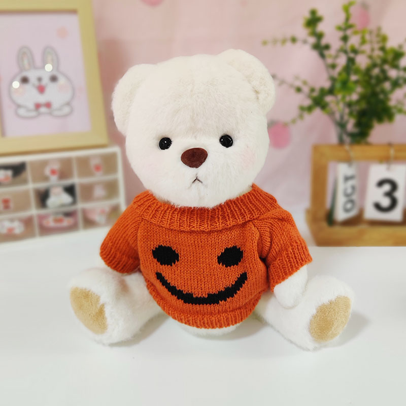 Medio Lina conjunto oso muñeca suéter traje Panda suéter + Panda sombrero cerveza CAMBIO DE MUÑECA