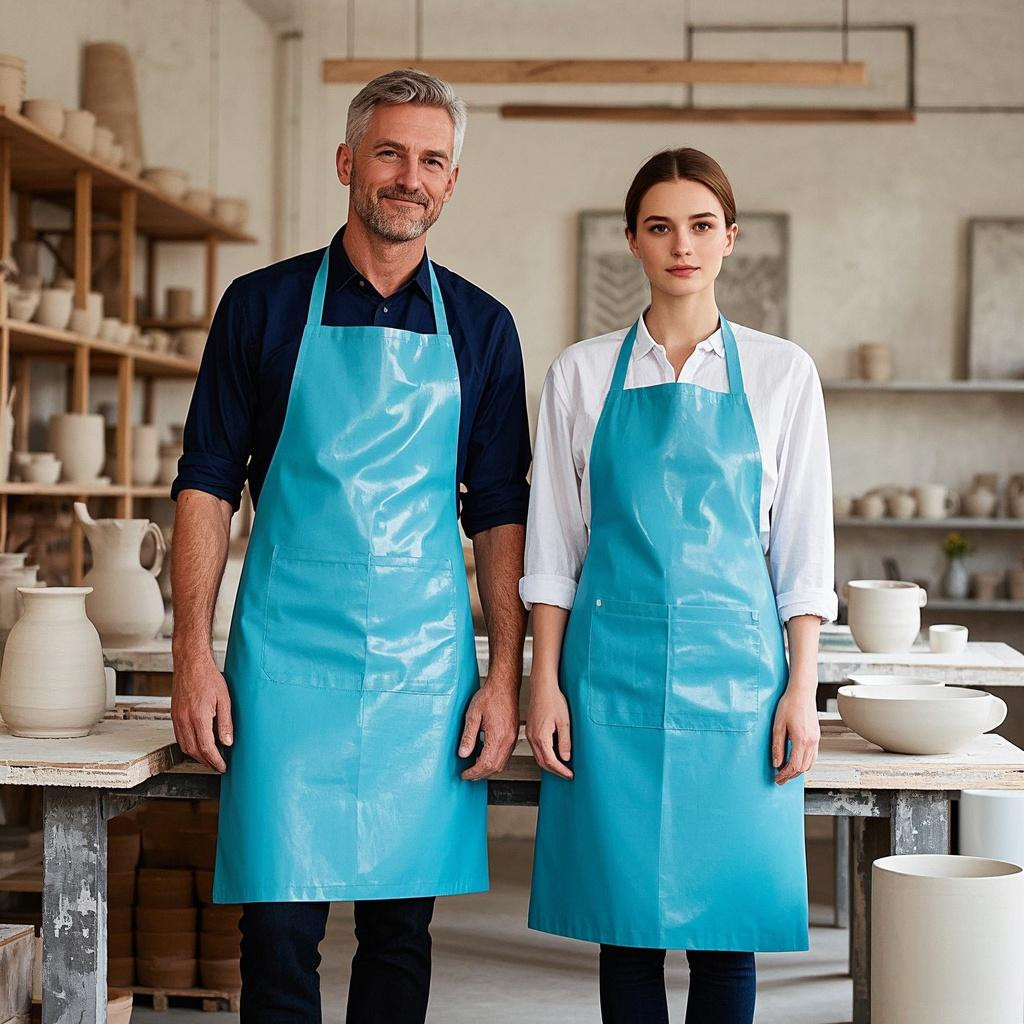 TPU 앞치마 두꺼운 내마모성 저온 저항성 단단한 음식 학살 수생 주방 노동 보호 방수 오일 방지 앞치마
