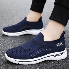 Men's cloth shoes mesh breathable casual soft sole shoes spring and autumn cross-border delivery men's shoes shoes dad shoes