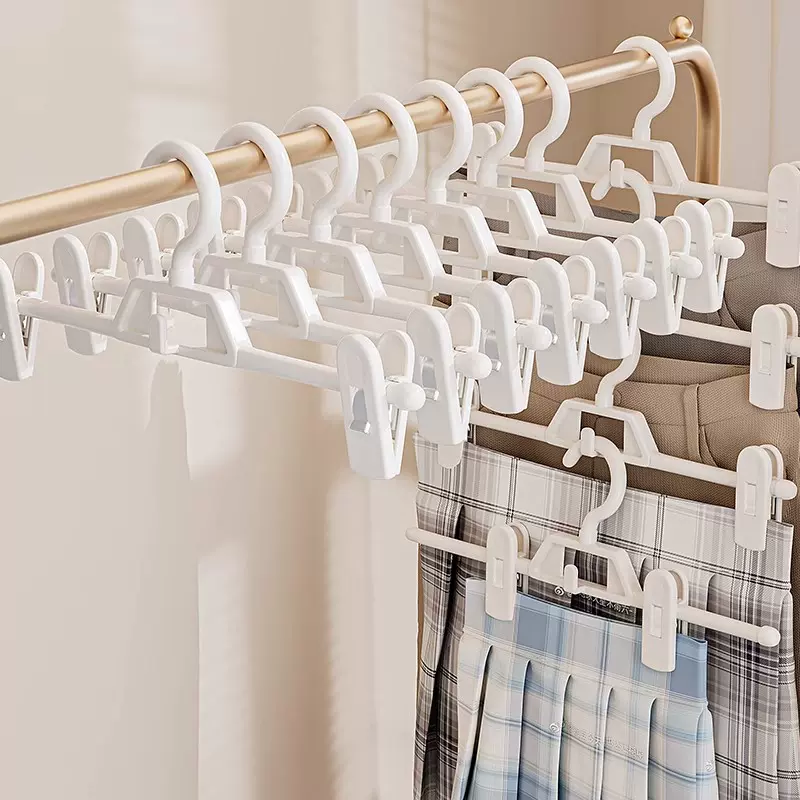 无痕多功能裤夹裤架家用衣柜收纳神器挂裤子JK裙晾晒收纳裤架衣架