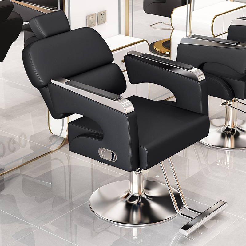 Silla de peluquería silla de afeitar silla de afeitar silla de elevación y caída silla de rojo rotativa silla de corte de pelo silla especial de salón de peluquería