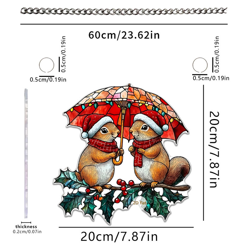 跨境新款2026友情祝福亚克力圣诞节装饰挂件创意圣诞节装饰挂件|undefined