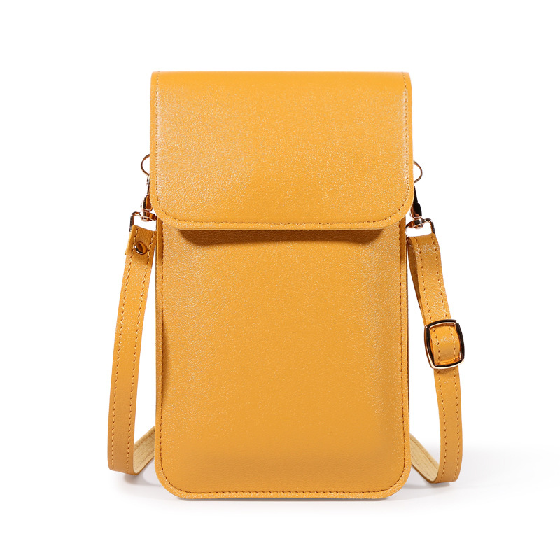 2023 moda nuevo todo-fósforo nicho mini bolso del teléfono de las mujeres simple casual color sólido diseño bolsa de mensajero al por mayor