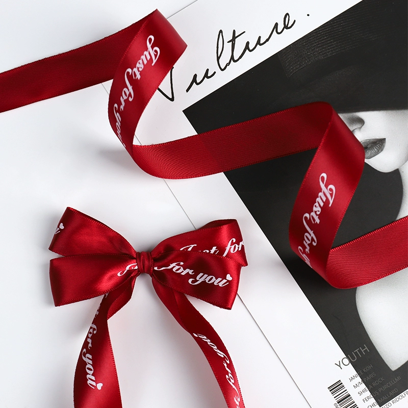 2,5 см буквенные ленты торт подарок декоративный упаковочный ремень цветочная лента атласная лента diy шелковая лента лента бант