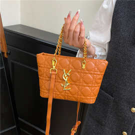 2026款包包菱格新款时尚链条百搭高级小众香风单肩斜挎包洋气新款