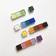 ins简约时尚趣味玻璃马赛克磁性冰箱贴照片墙磁力创意留言磁力贴