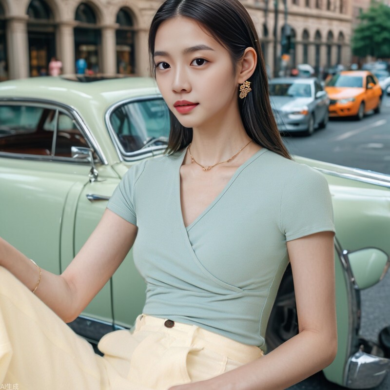 CANVAUS Summer New Women's Solid Color Thread V-neck Fashion Brand Women's Base Top Short-sleeved T-shirt for Women