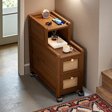 当天发卧室小型沙发柜迷你超窄床头置物柜夹缝窄柜窄边柜沙发边几