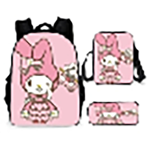 Directo de fábrica de dibujos animados mochila lápiz coolomi primaria y secundaria estudiantes de gran capacidad de impresión bolsa de tres piezas conjunto