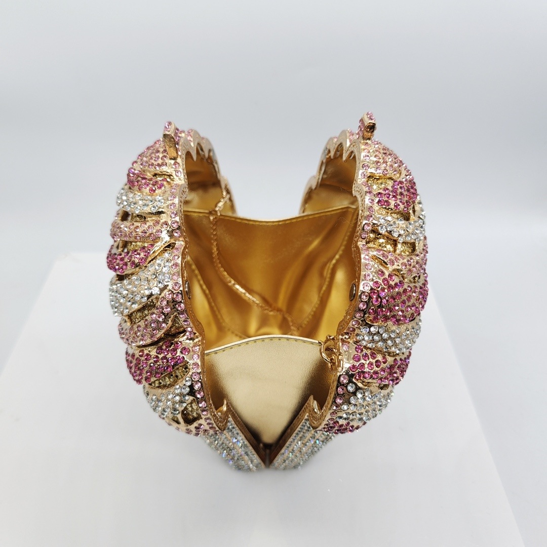 Nueva bolsa de helado con diamantes para banquete, bolsa de diamantes de agua para mujeres, bolsa de piedra de helado