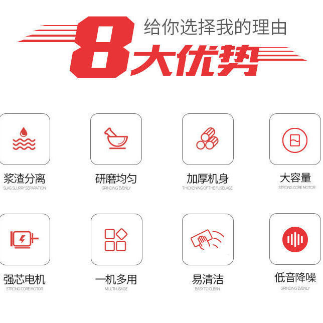 豆浆机早餐店商用大功率渣浆分离全自动家用大容量无渣磨浆机批发|undefined