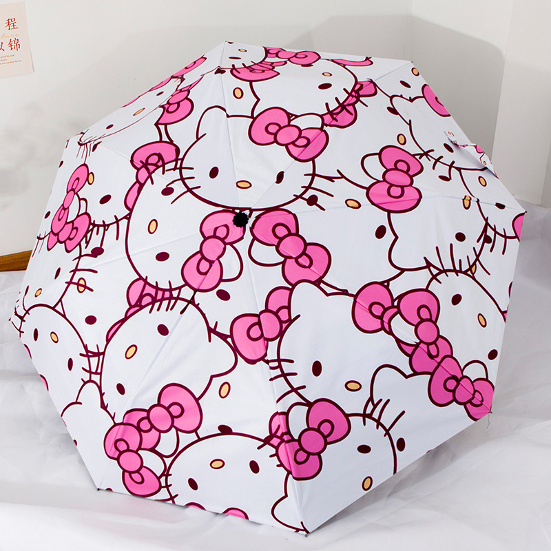 Cartoon Animation hello kity Japan Sun Umbrella Sunny Umbrella Sunscreen UV Protection hello Kitty Female