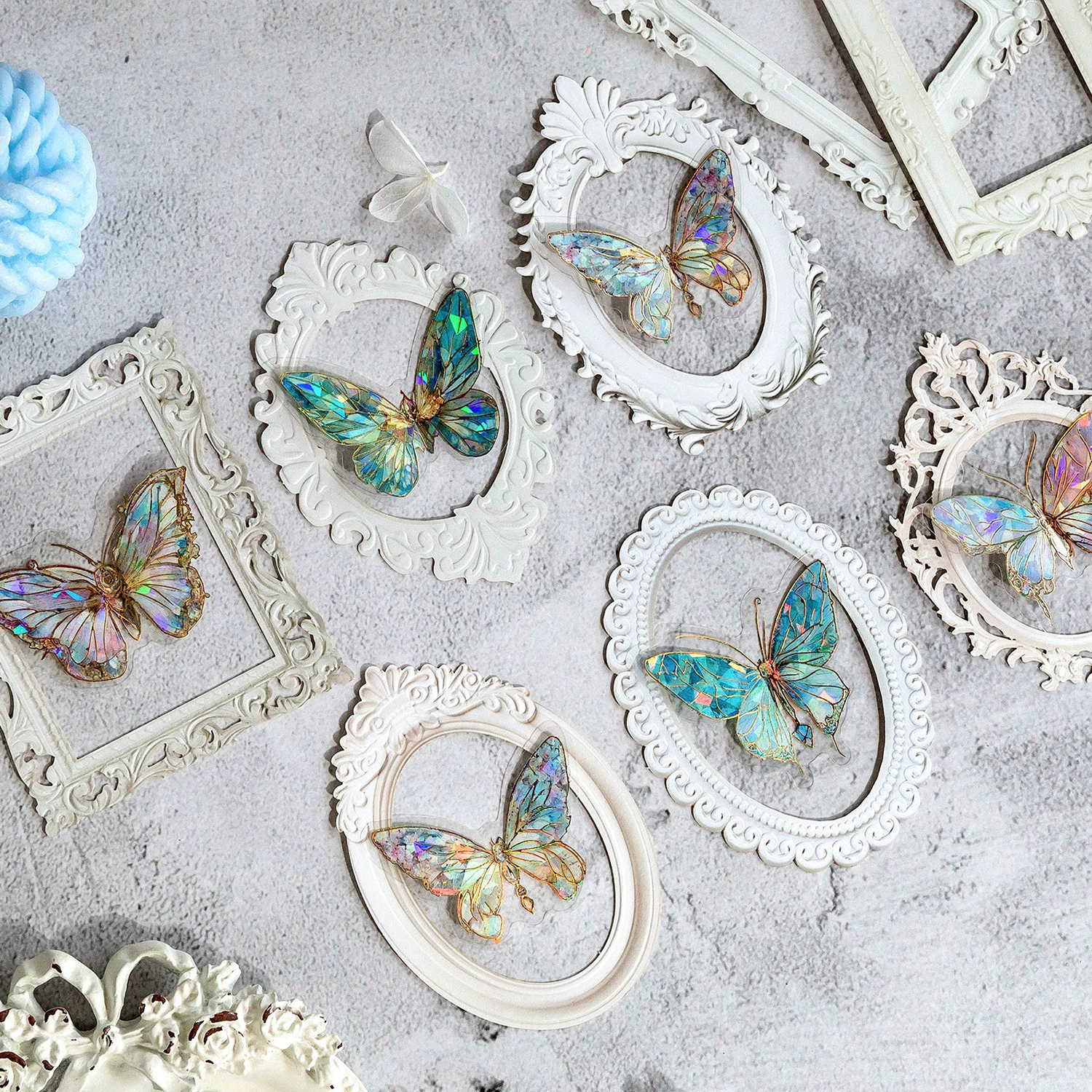 Mo Mo Patching Card Romantic Romantic Series Frame Border DIY Material Decoration Base 10 Sheets 10 Sets 4 Selection