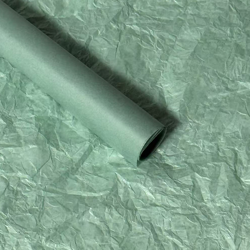 Papel de Regalo Estilo Pera de Roland, Papel Simple de Color Sólido para Envolver Flores, Papel Perlado para Envolver Ramos